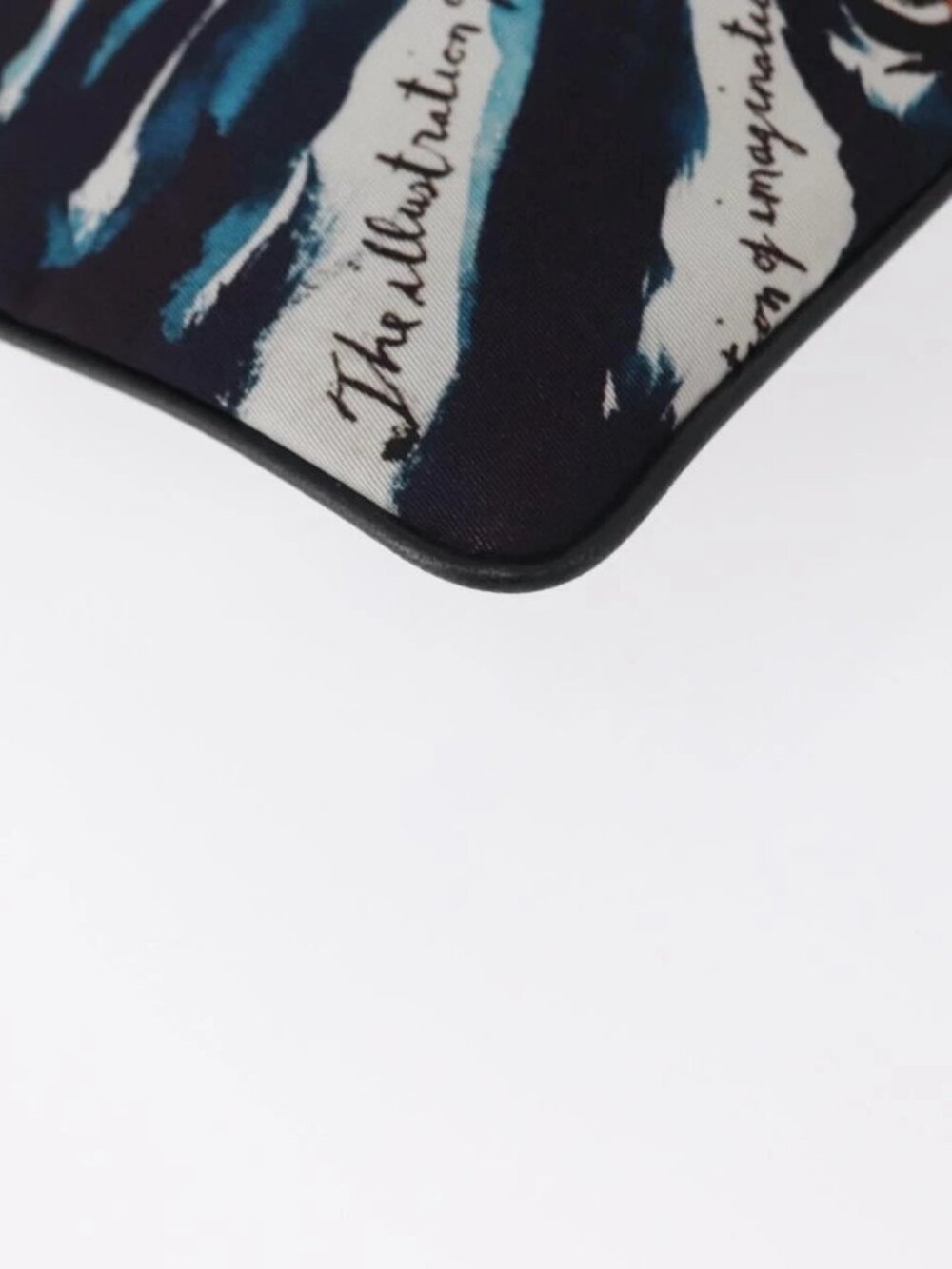 Christian Dior Clutch Bag Nylon RAYMOND PETTIBON Blue Silver Auth bs32109 - Picture 8 of 16